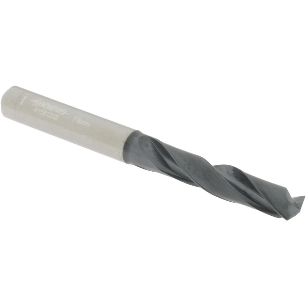 Accupro UL175042 Screw Machine Length Drill Bit: 0.2992" Dia, 140 °, Solid Carbide 