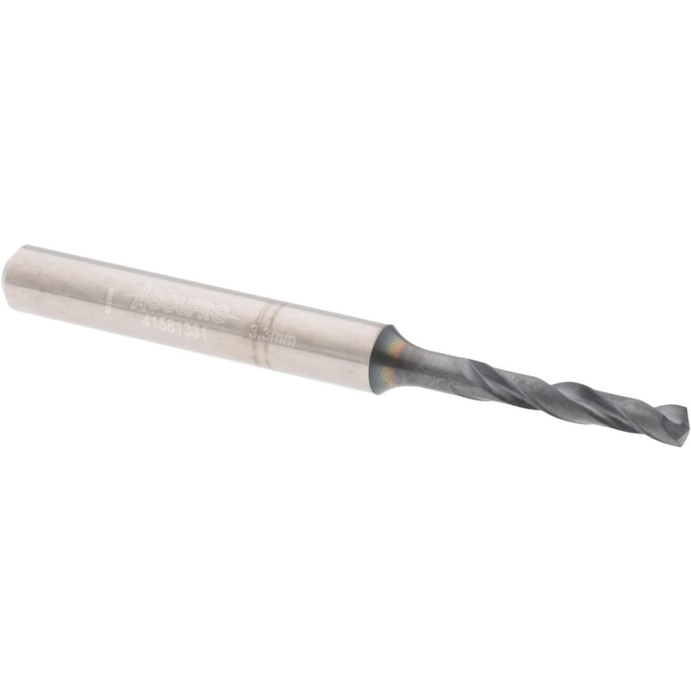 Accupro UL175024 Screw Machine Length Drill Bit: 0.1299" Dia, 140 °, Solid Carbide Image