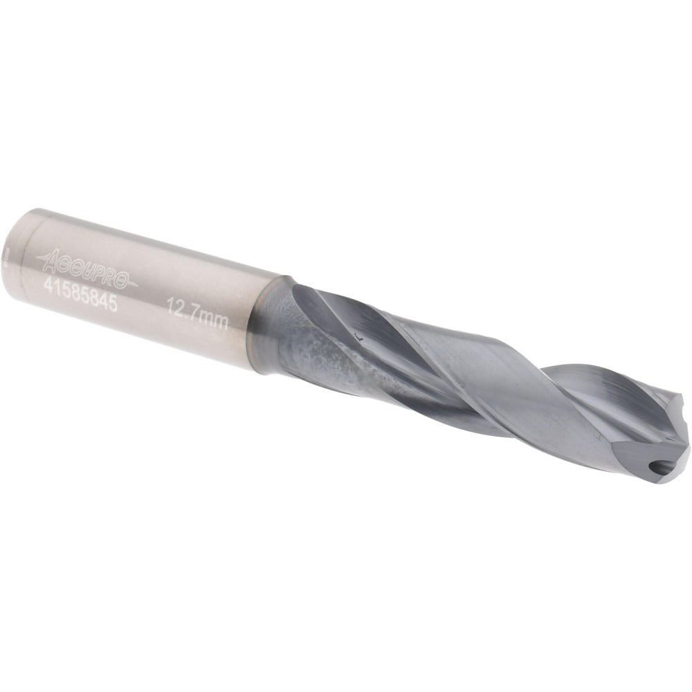 Accupro UL177051 Screw Machine Length Drill Bit: 0.5" Dia, 140 °, Solid Carbide 