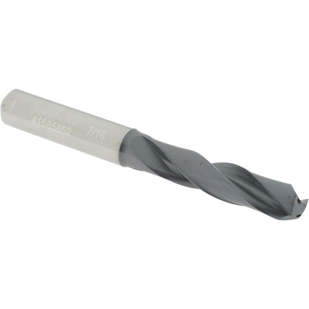 Accupro UL177049 Screw Machine Length Drill Bit: 0.4374" Dia, 140 °, Solid Carbide 