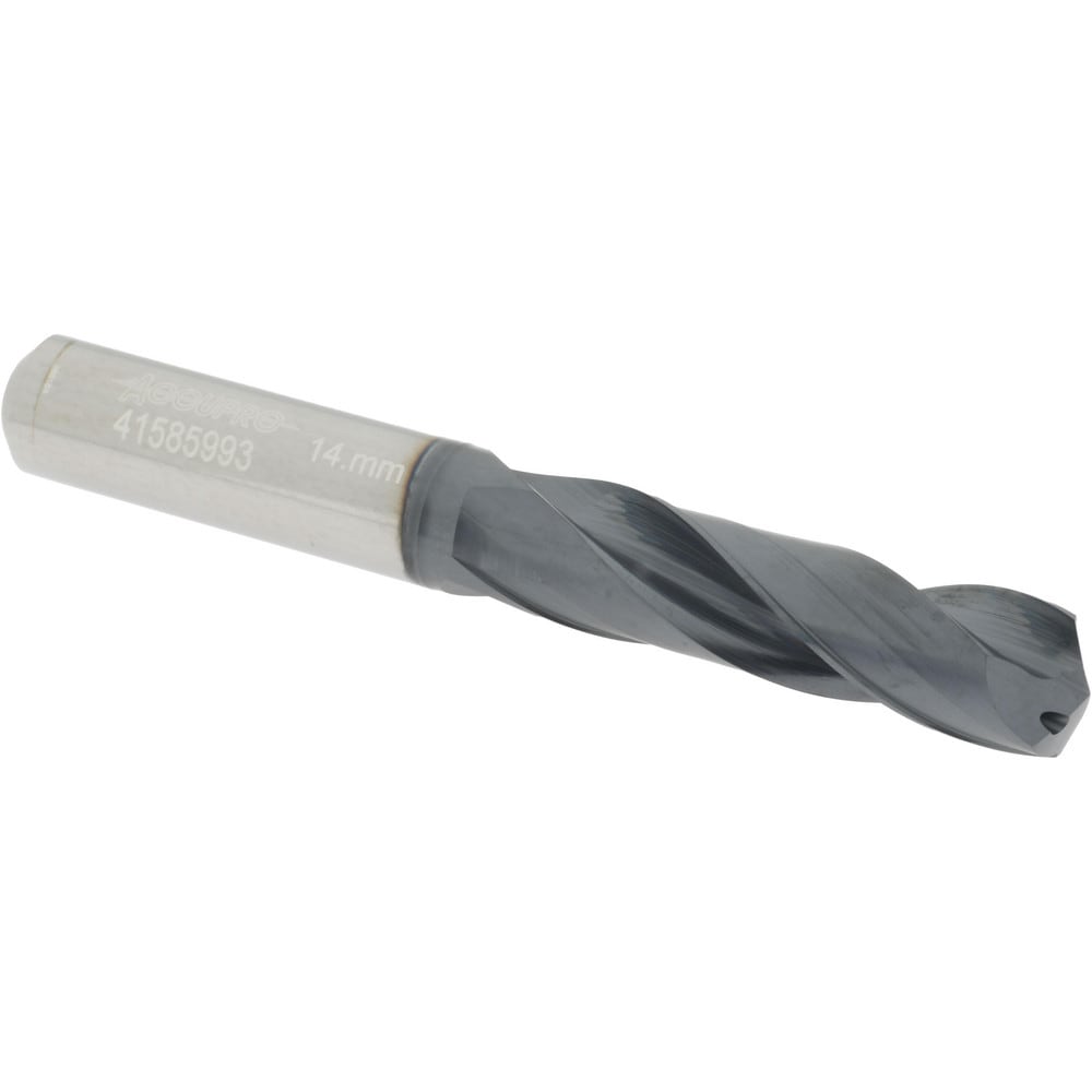 Accupro UL177036 Screw Machine Length Drill Bit: 0.5512" Dia, 140 °, Solid Carbide 