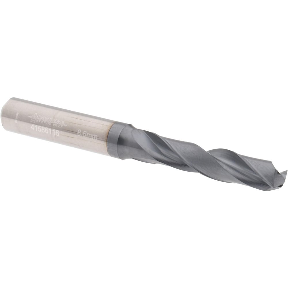 Accupro UL177024 Screw Machine Length Drill Bit: 0.3386" Dia, 140 °, Solid Carbide 