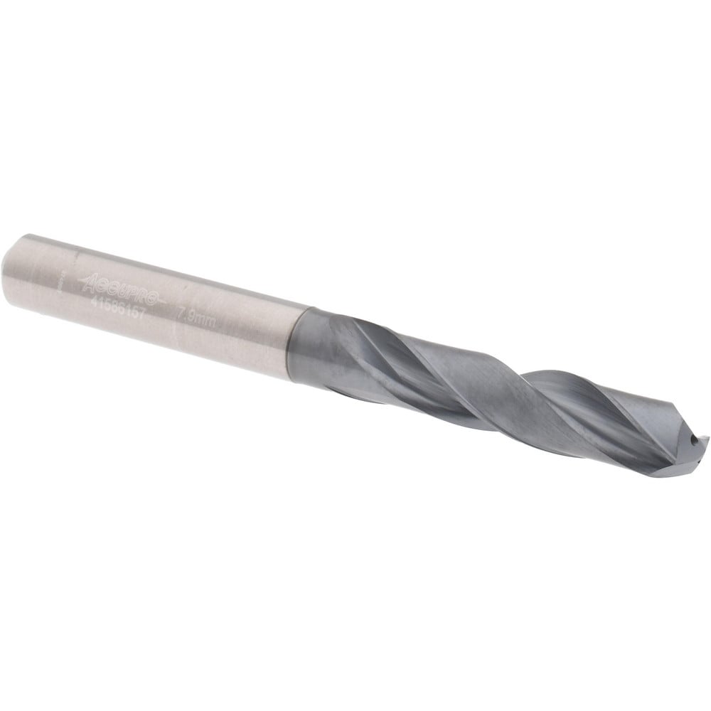 Accupro UL177020 Screw Machine Length Drill Bit: 0.311" Dia, 140 °, Solid Carbide 