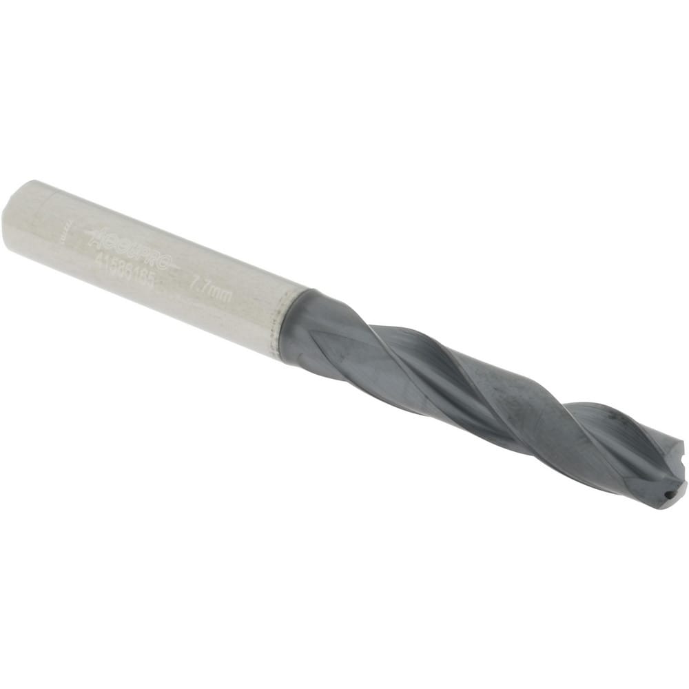 Accupro UL177019 Screw Machine Length Drill Bit: 0.3031" Dia, 140 °, Solid Carbide 