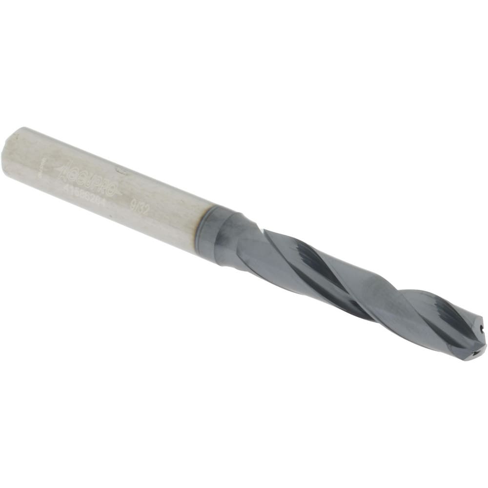 Accupro US109005 Screw Machine Length Drill Bit: 0.2811" Dia, 135 °, Solid Carbide 