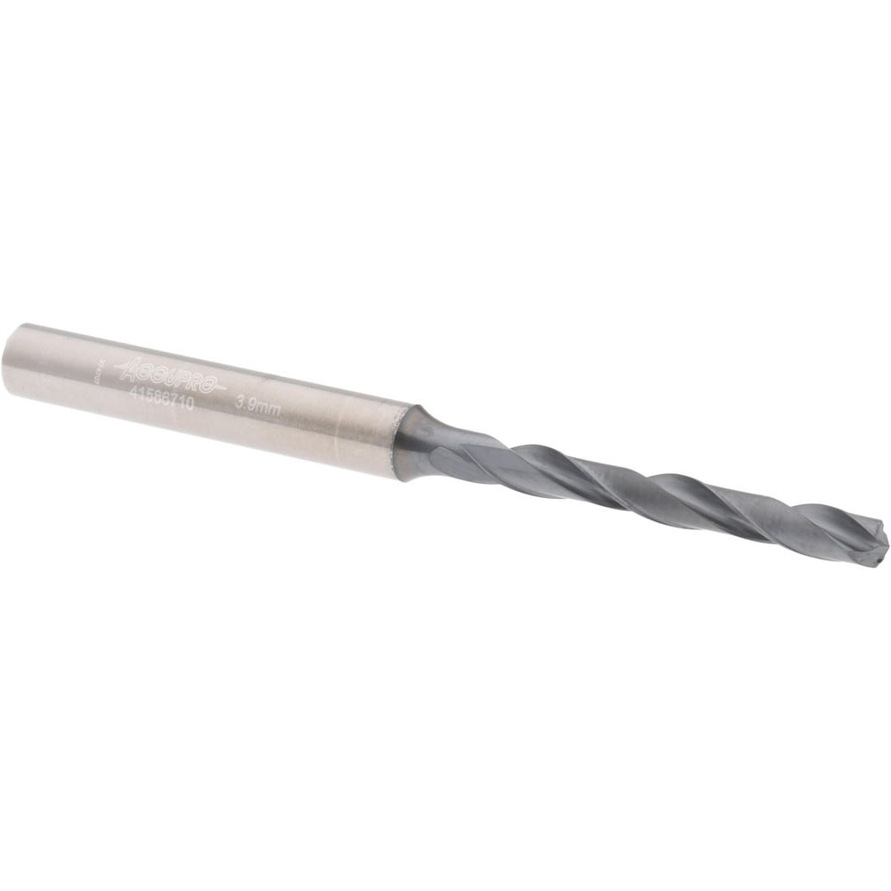 Accupro UL173033 Jobber Length Drill Bit: 0.1535" Dia, 140 °, Solid Carbide Image