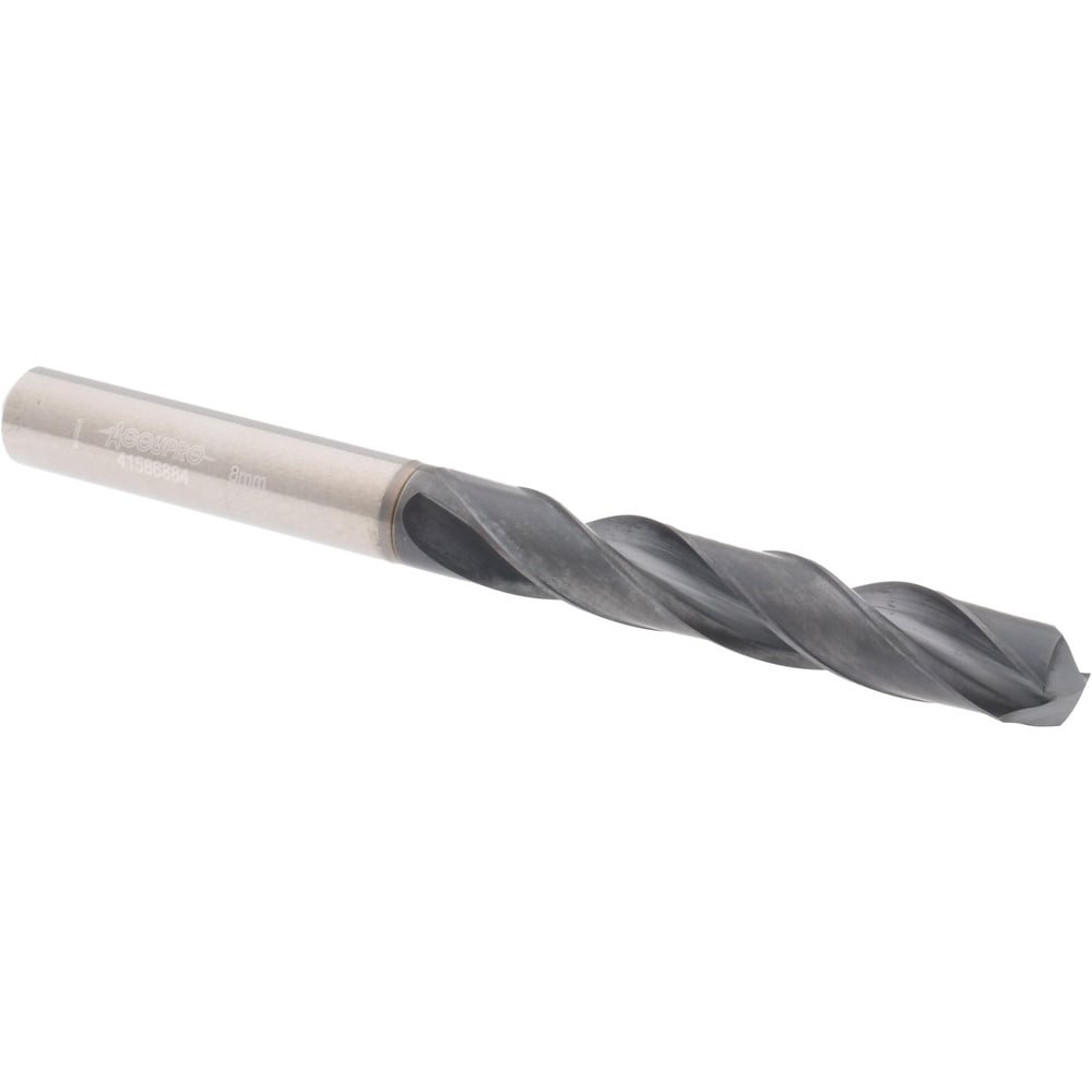 Accupro US174045 Jobber Length Drill Bit: 0.315" Dia, 140 °, Solid Carbide 