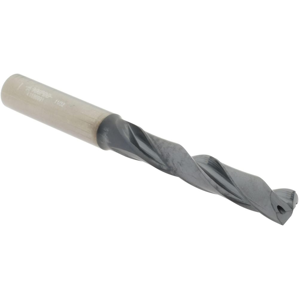 Accupro UL173014 Jobber Length Drill Bit: 0.3438" Dia, 140 °, Solid Carbide 