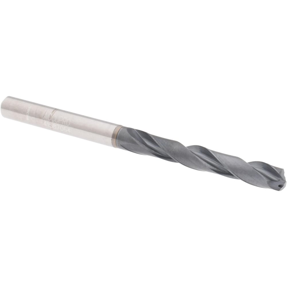 Accupro UL173007 Jobber Length Drill Bit: 0.2344" Dia, 140 °, Solid Carbide 