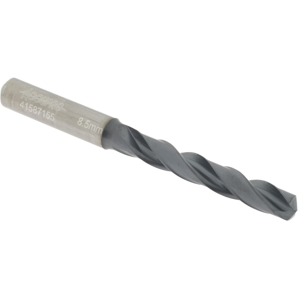 Accupro US174047 Jobber Length Drill Bit: 0.3346" Dia, 140 °, Solid Carbide 