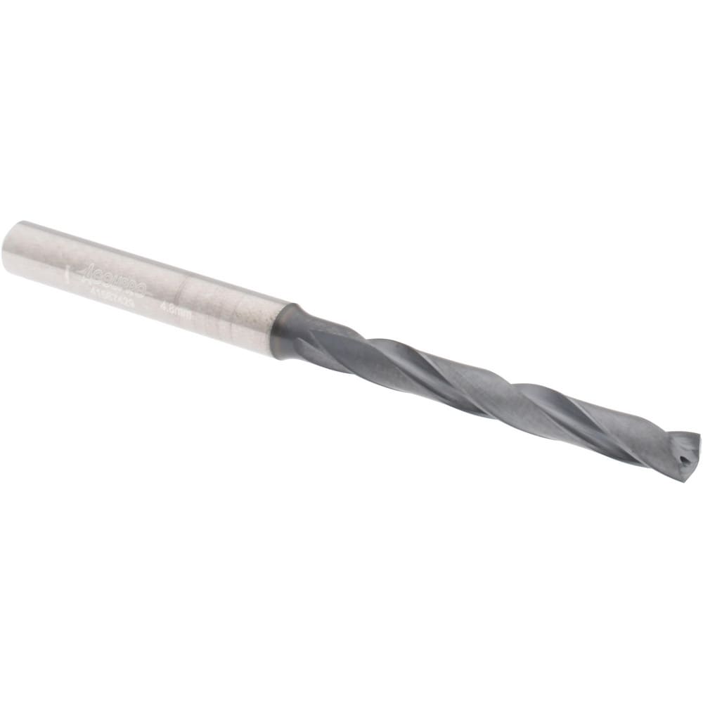 Accupro UL173039 Jobber Length Drill Bit: 0.189" Dia, 140 °, Solid Carbide 