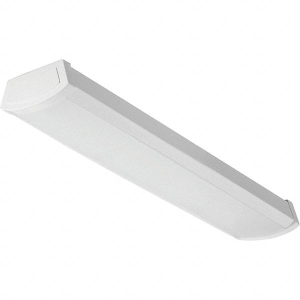 Lithonia Lighting 226LWP Wraparound Light Fixtures; Lamp Type: LED ; Mounting Type: Screw Mount ; Number of Lamps Required: 1 ; Recommended Environment: Indoor ; Overall Length (Feet): 2.00ft ; Voltage: 120V 