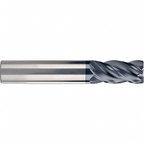 SGS 36878 Corner Radius End Mill: 1/8" LOC, 0.01" Radius, 4 Flutes, Solid Carbide Image