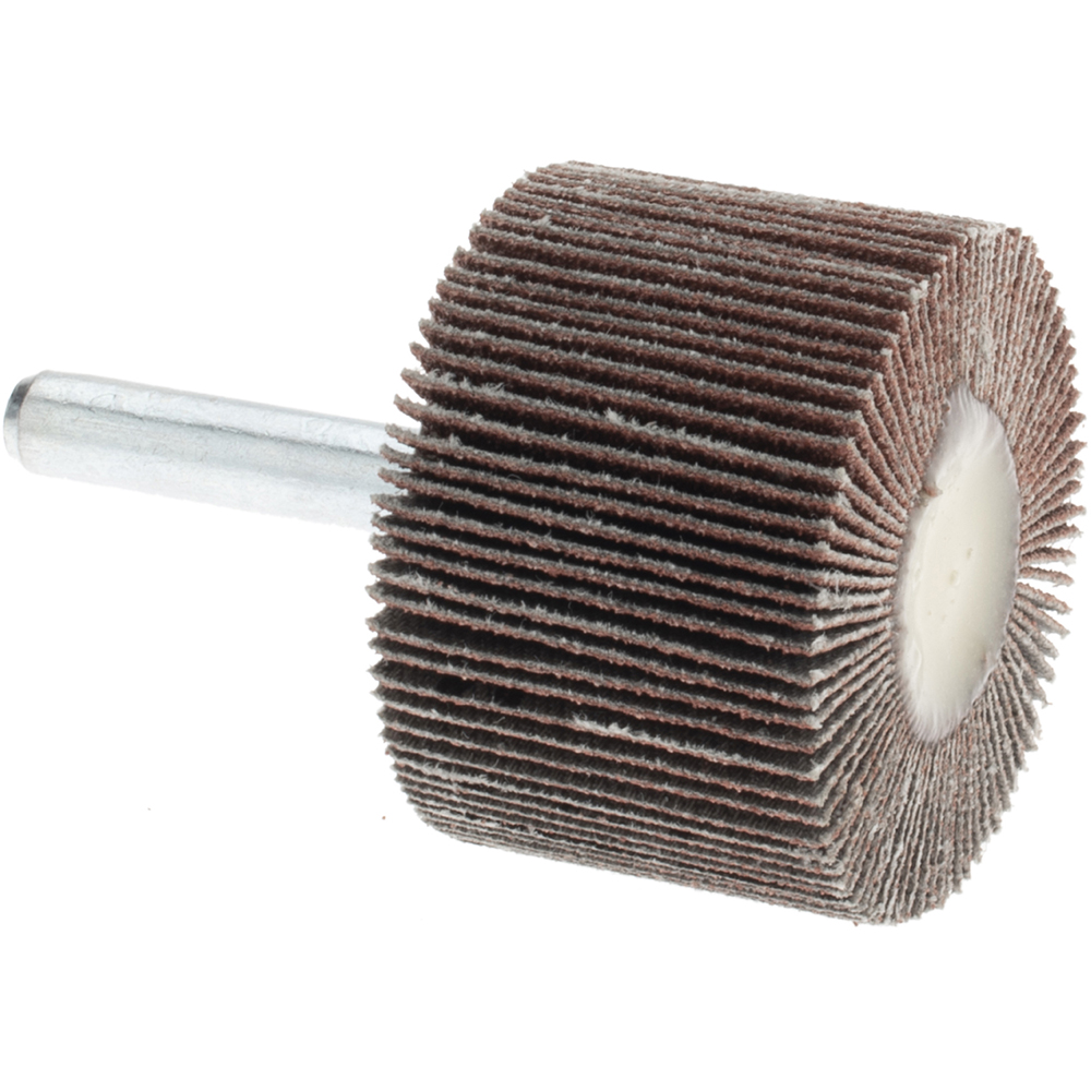 Norton 11/2" Diam x 1" Face Width, Coarse Aluminum Oxide Coated Mounted Flap Wheel 41617804