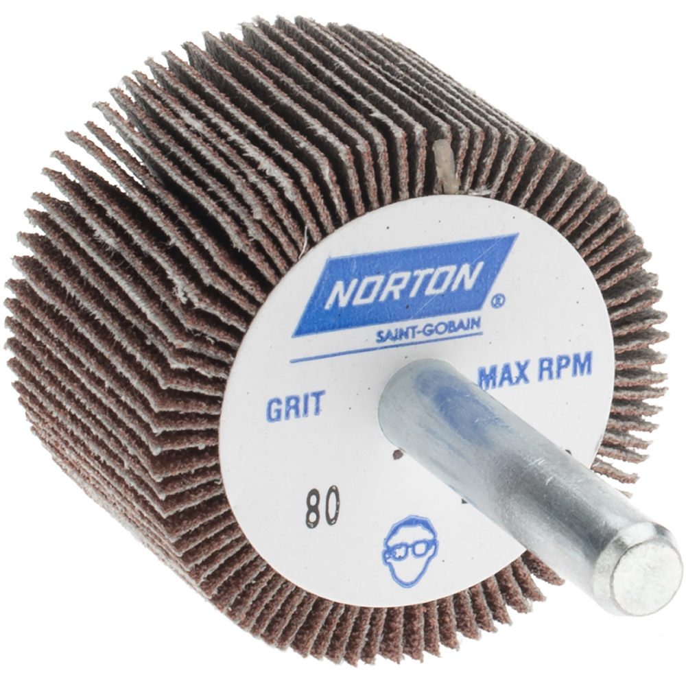 Norton 11/2" Diam x 1" Face Width, Coarse Aluminum Oxide Coated
