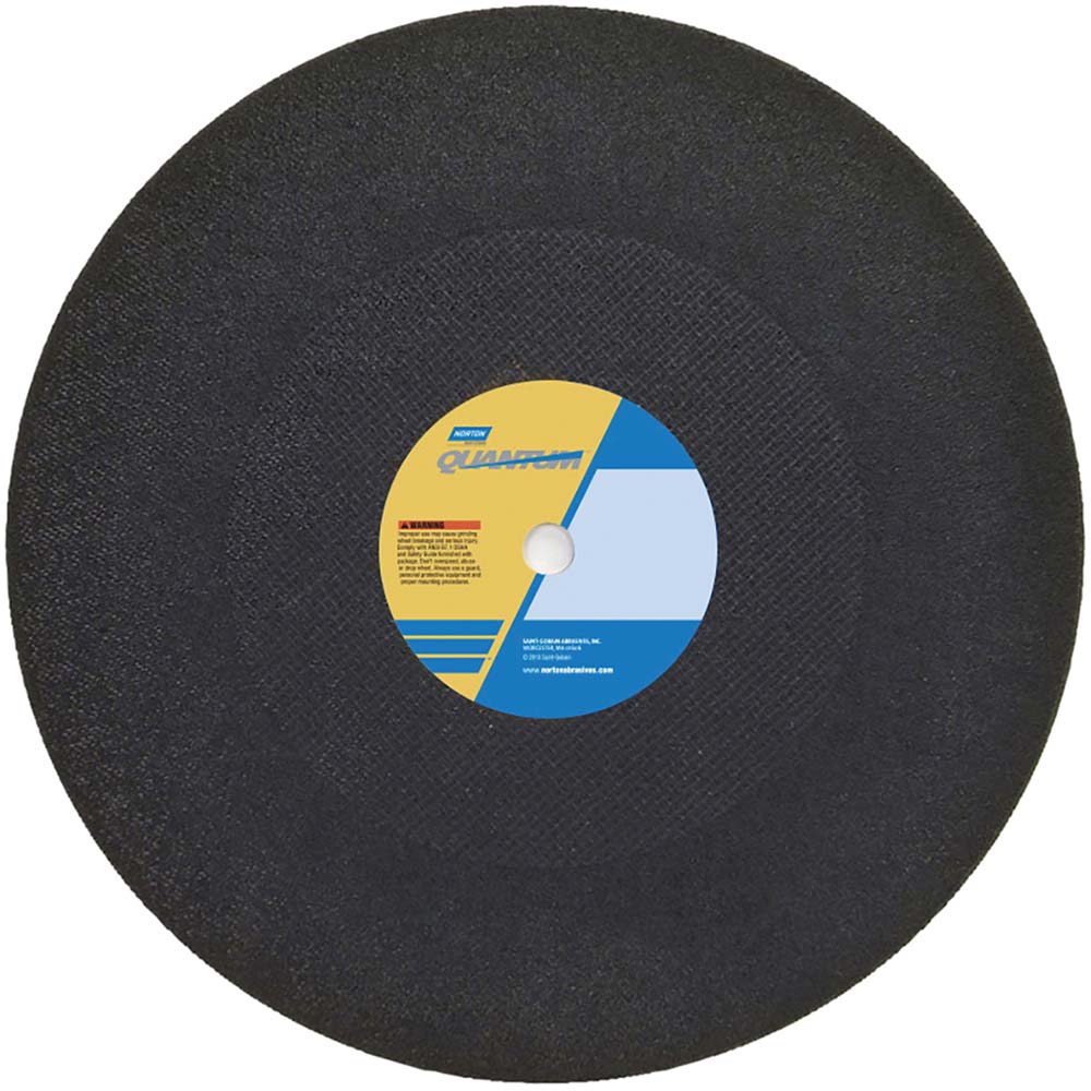 Norton CutOff Wheel 20" Dia, 5/32" Thick, 1" Hole, Ceramic MSC