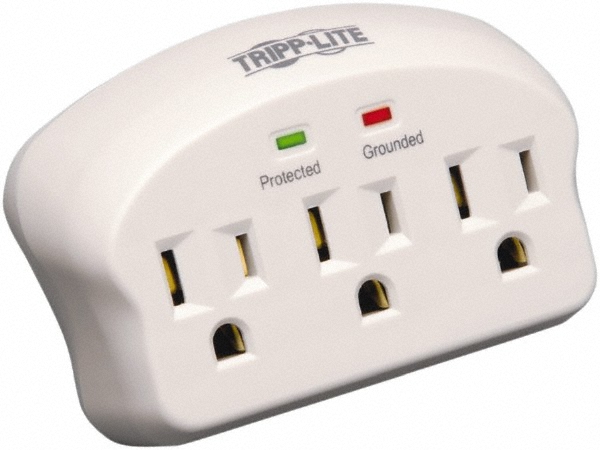 Tripp-Lite 3 Outlets, 120 VAC15 Amps, Power Outlet Strip - Floor, Keyhole Mount, 5-15 NEMA Configuration, 2.1" Strip | Part #SK3-0