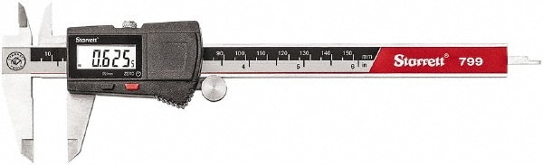 Starrett EC799A6/150WSLC Electronic Caliper: 0 to 6", 0.0005" Resolution Image