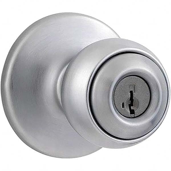 Kwikset 1 38 To 1 34 Door Thickness Satin Chrome Entry Knob