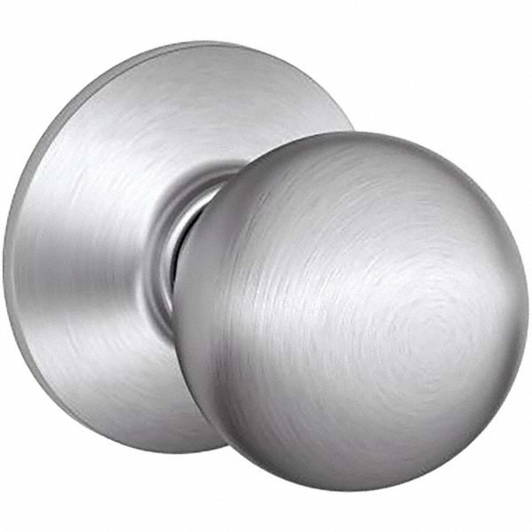 Schlage 13/8 to 13/4" Door Thickness, Satin Chrome Passage Knob
