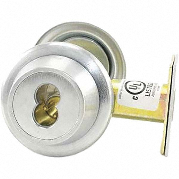 Satin Chrome Single Cylinder Safelock Deadbolt Lock Home Plus Satin Chrome Brass Single Cylinder Deadbolt -