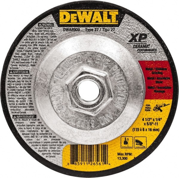 DEWALT DWA4511H 4-1//2/" X 1//8/" X  5//8/"-11 Metal Grinding Wheel