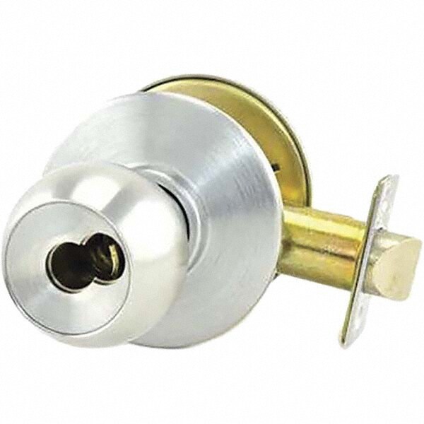 Satin Chrome Entry Knob Lockset