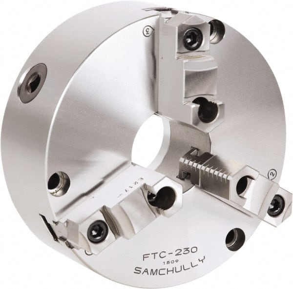 Samchully - 3 Jaw, 167mm Diam, Self Centering Manual Lathe Chuck - 41768045  - MSC Industrial Supply