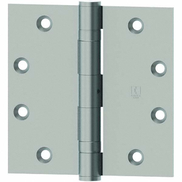 Hager 4" Long x 4" Wide Steel Full Mortise Commercial Hinge 41777236 MSC Industrial Supply