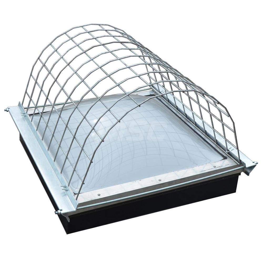 Garlock Safety Systems Skylight Guards; Shape HalfRound; Material Galvanized steel; Color
