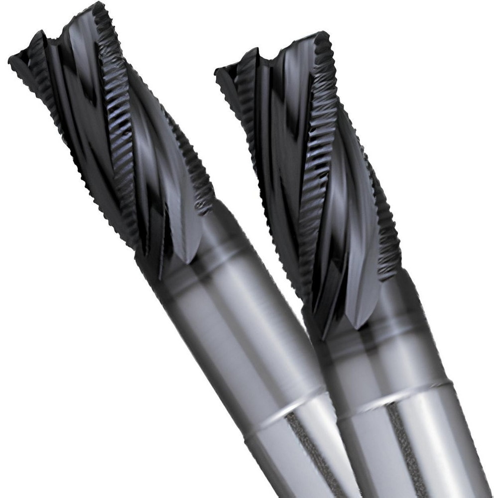 Corner Chamfer End Mill: 10 mm Dia, 22 mm LOC, 4 Flutes, 0.5 mm Chamfer Width, Solid Carbide