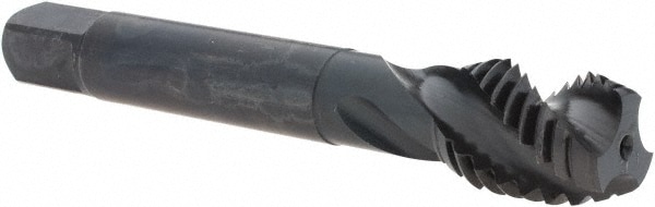 Emuge AU503200.5015 Spiral Flute Tap: 5/8-11, UNC, 3 Flute, Modified Bottoming, 2B Class of Fit, Cobalt, Oxide Finish Image