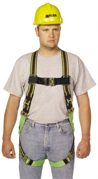 Details about   Miller 8095 Full Body Safety Harness Size L 310 lbs Capacity