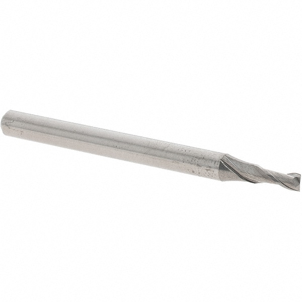Square End Mill: 2 Flutes, Solid Carbide