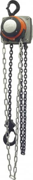 CM Manual Hand Chain Hoist: Ton Working Load Limit, 15' Max Lift  41847047 MSC Industrial Supply