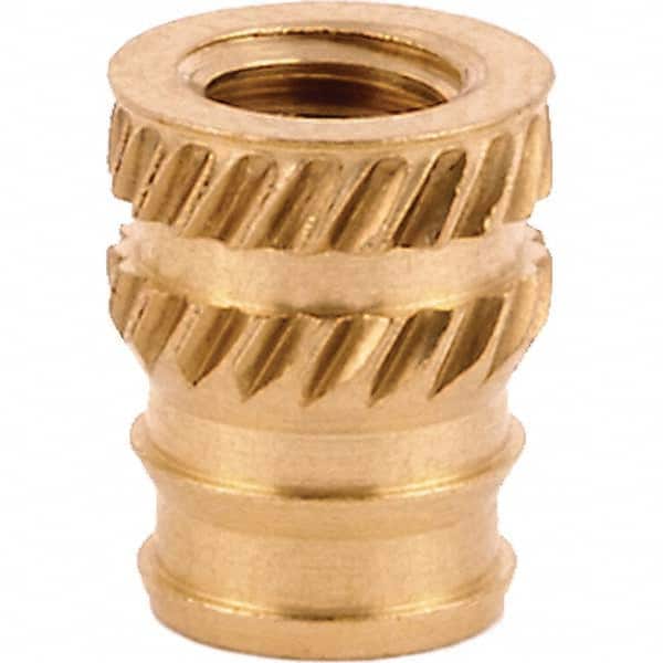 Tapered Hole Threaded Inserts; Product Type: Double Vane ; System of Measurement: Metric ; Thread Size (mm): M4x0.7 ; Overall Length (Decimal Inch): 0.3120 ; Thread Size: M4x0.7 mm ; Insert Diameter (Decimal Inch): 0.2500