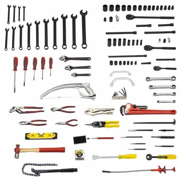 Combination Hand Tool Set: 107 Pc, Railroad Tool Set