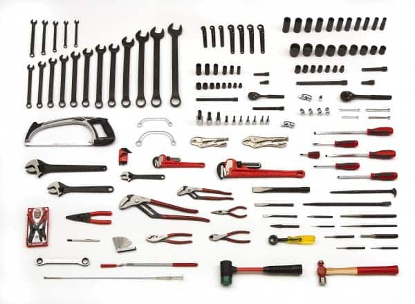 Combination Hand Tool Set: 172 Pc, Railroad Tool Set