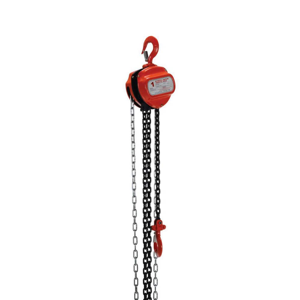  HCH-2-10 Manual Hand Chain Hoist: 2,000 lb Working Load Limit, 10 Max Lift 