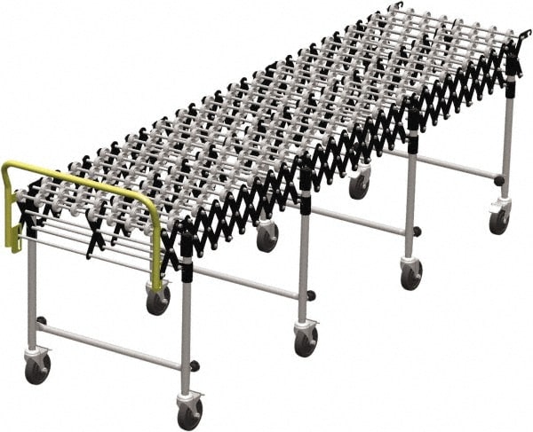 Value Collection WS-MH-FLEX-002 18 Inches Wide x 3.8 Ft. to 12 Ft. Extended Length Flexible Conveyor Image