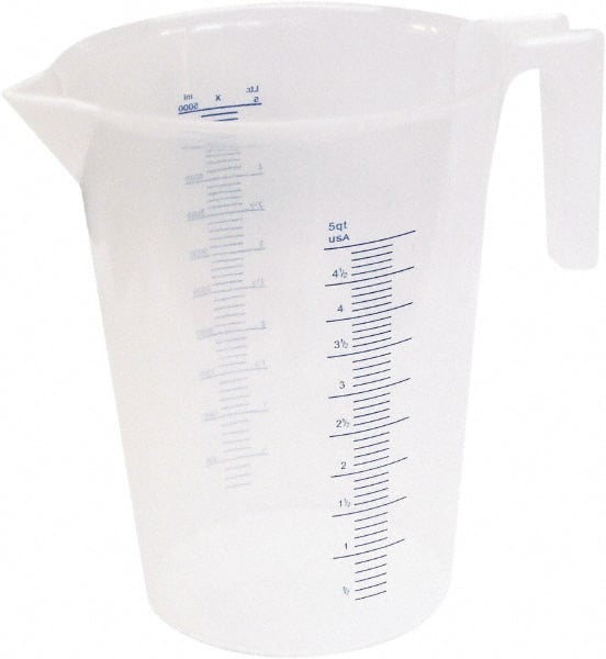Beakers & Pipettes; Type: Measuring Cup ; Volume Capacity Range: 1,000 mL and Larger ; Material Family: Plastic ; Material: Polypropylene ; Handle Included: Yes ; Overall Length: 10.625in