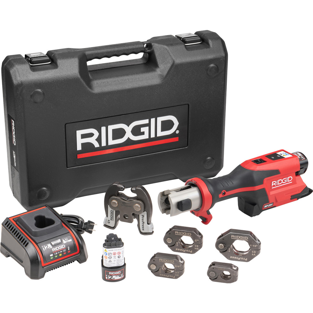 Ridgid Benders, Crimpers & Pressers: Crimper Type: Press Tool Kit | Part #78198