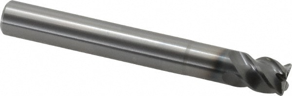 OSG 447102111 Corner Radius End Mill: 3/8" Dia, 3/8" LOC, 0.03" Radius, 4 Flutes, Solid Carbide Image