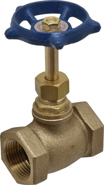 Legend Valve 103-104NL 3/4" Pipe, FNPT Ends, Brass Rising Stem Globe Valve Image