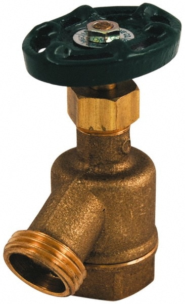 3/4" Pipe, 125 psi WOG Rating, Brass Bent Nose Garden Valve