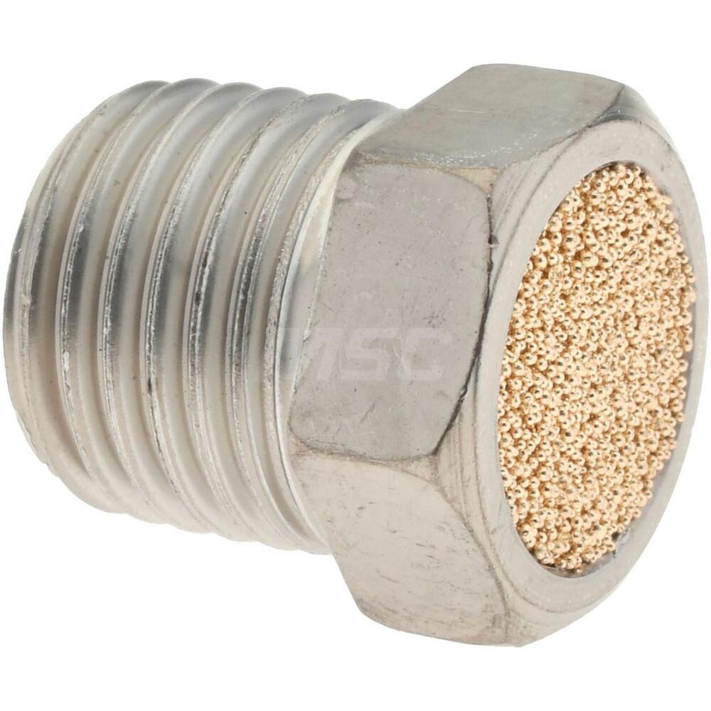 Pneumatic Breather Vent Muffler: 1/4" Male NPT