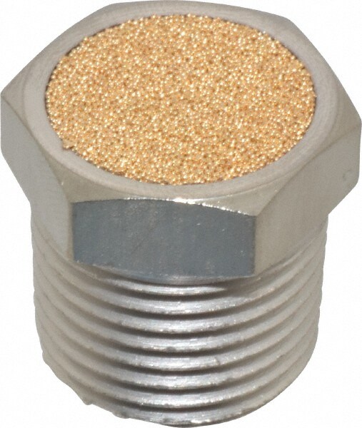 Pneumatic Breather Vent Muffler: 1/2" Male NPT