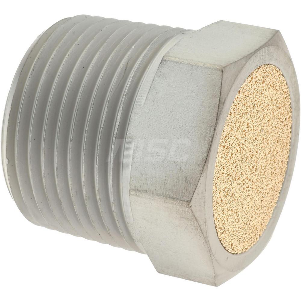 Pneumatic Breather Vent Muffler: 1" Male NPT