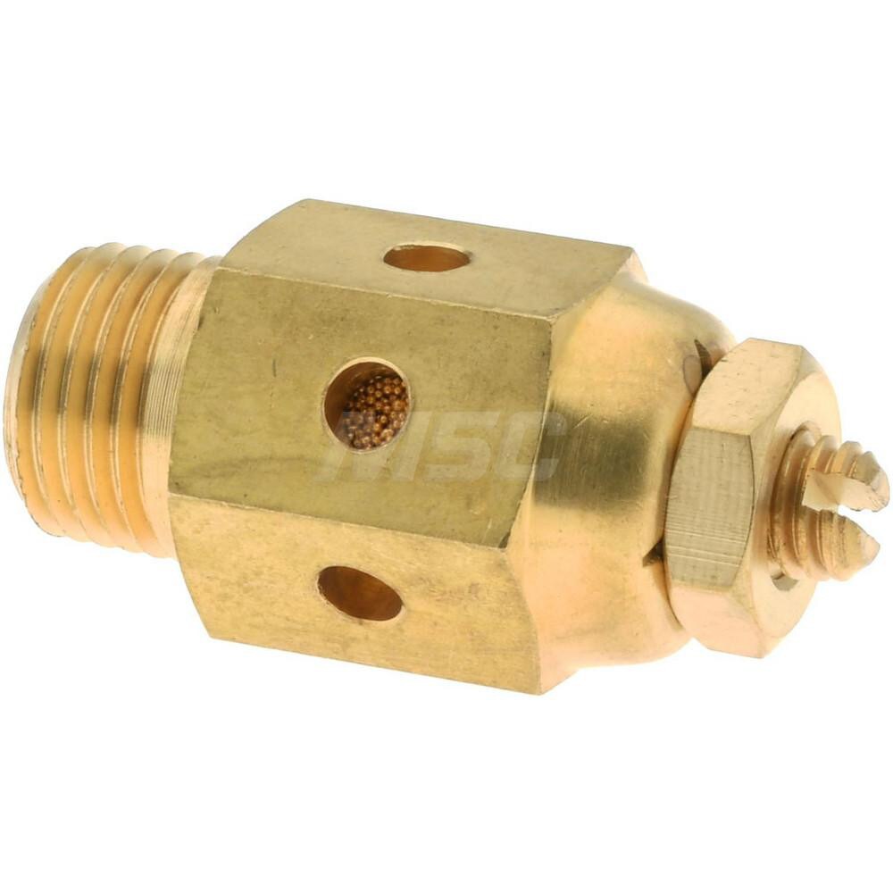 Pneumatic Speed Control Muffler: 1/8" Male NPT, 20 CFM
