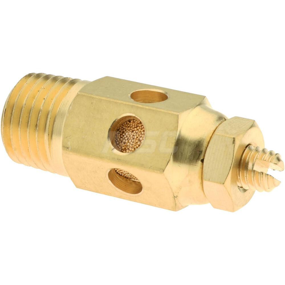 Pneumatic Speed Control Muffler: 1/4" Male NPT, 30 CFM